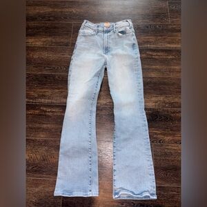 MOTHER Light Wash The Hustler Ankle Straight Leg Jeans